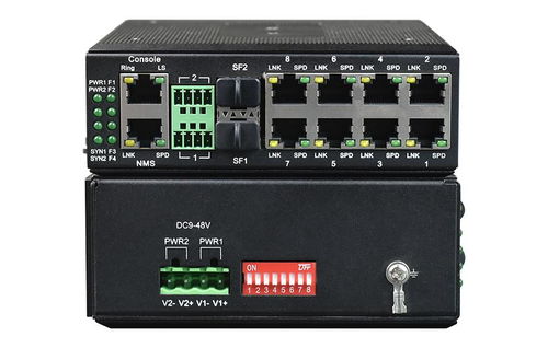 網管型工業級8路百兆電1路百兆光光纖收發器網絡交換機 堅固網絡的核心組件